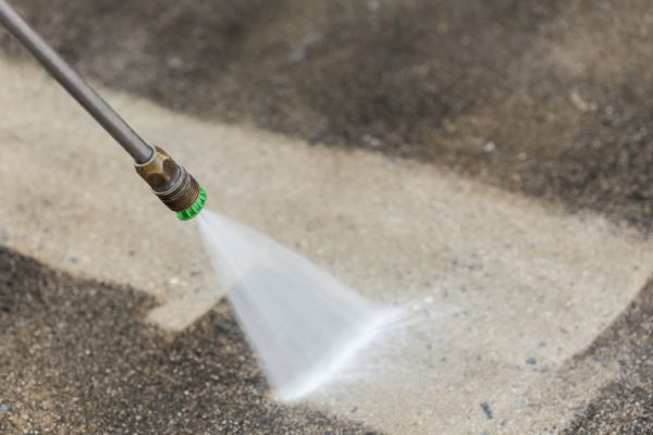 Garage Floor Power Washing in Sterling